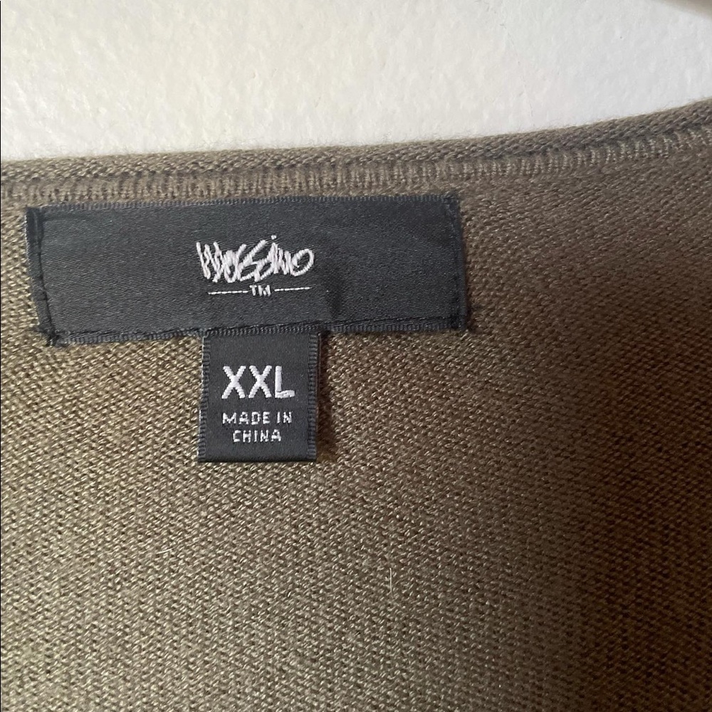 Sage green massimo highlow longsleeve dress